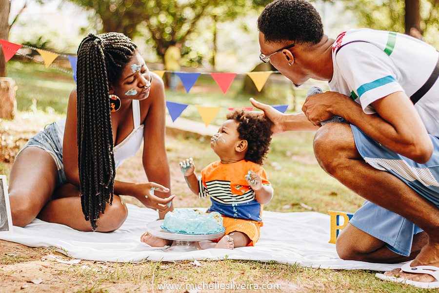 ensaio fotográfico de família smash the cake em diadema sp