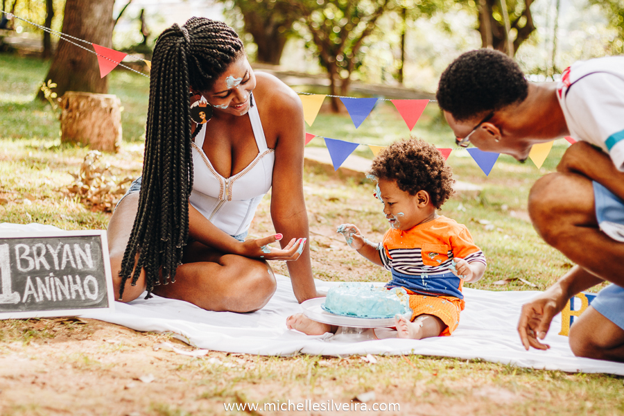 ensaio fotográfico de família smash the cake em diadema sp