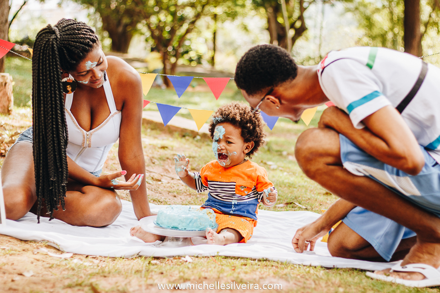 ensaio fotográfico de família smash the cake em diadema sp