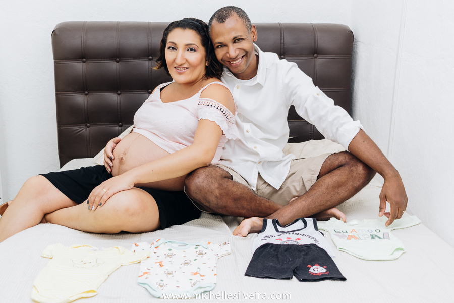Ensaio de Gestante em casa na cidade de São Paulo