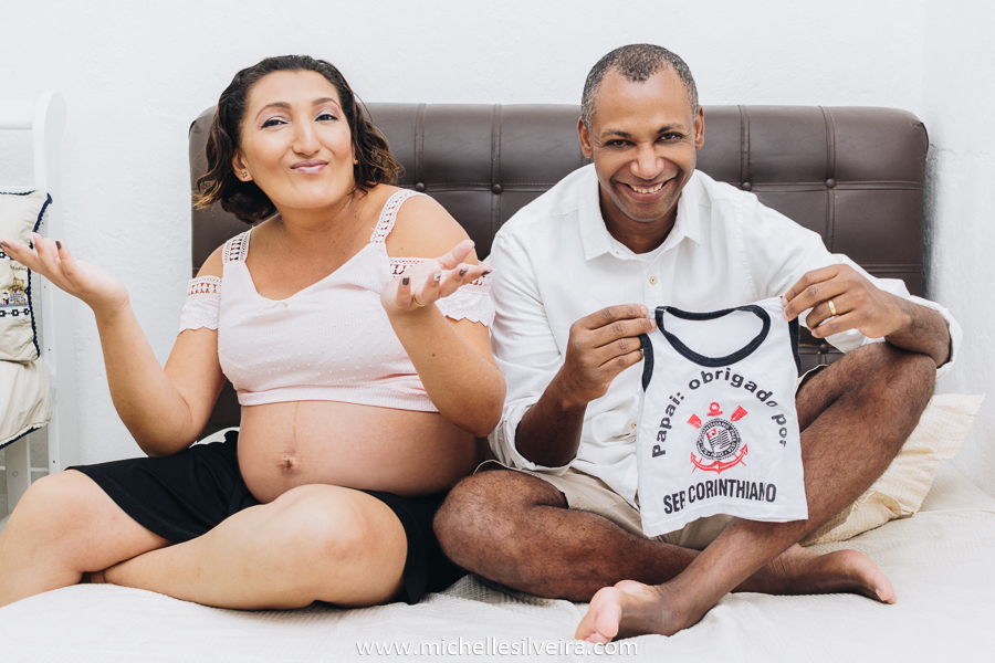 Ensaio de Gestante em casa na cidade de São Paulo