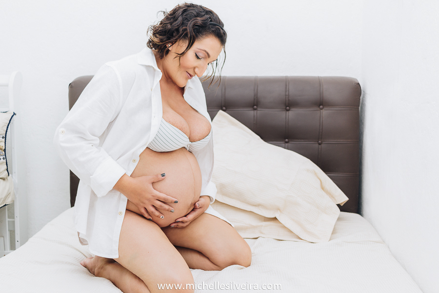 Ensaio de Gestante em casa na cidade de São Paulo