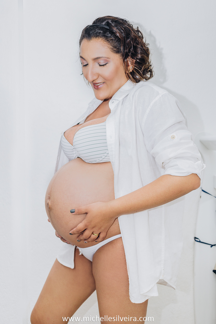 Ensaio de Gestante em casa na cidade de São Paulo