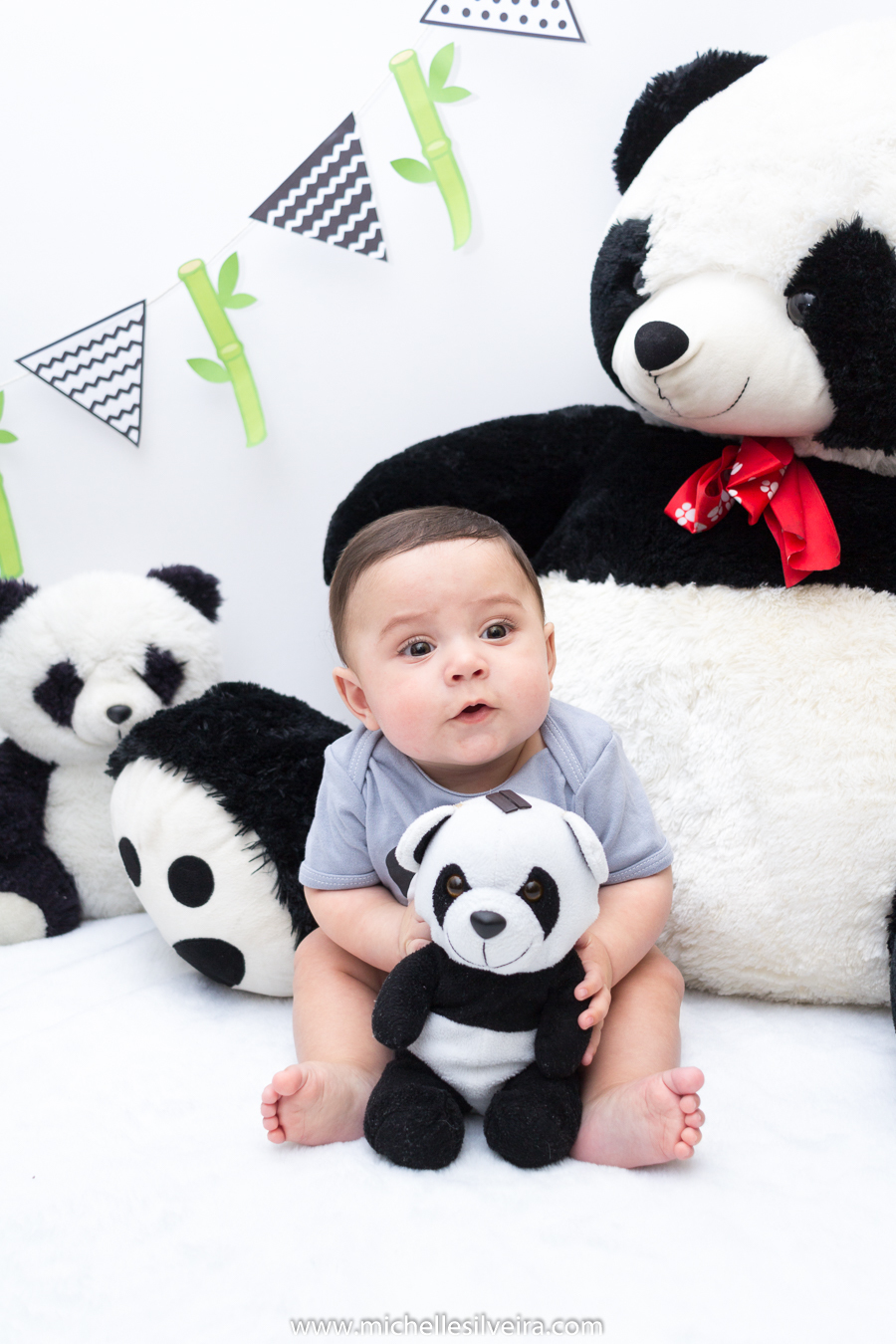 ensaio de 6 meses - acompanhamneto mensal na zona sul de são paulo - michelle silveira fotografia - tema panda