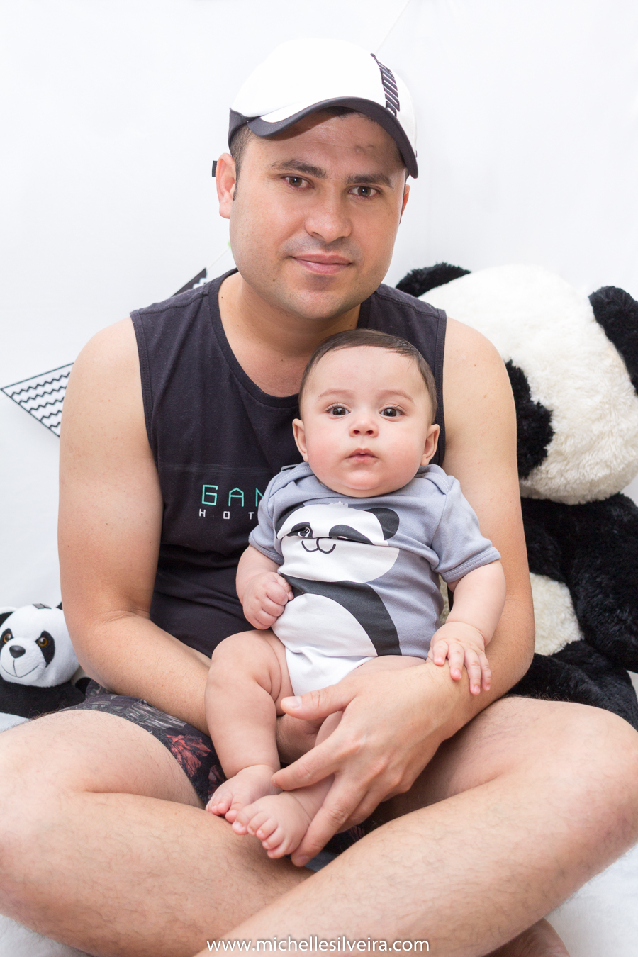 ensaio de 6 meses - acompanhamneto mensal na zona sul de são paulo - michelle silveira fotografia - tema panda