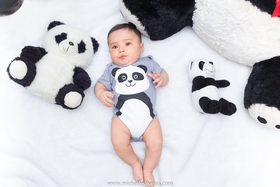 ensaio de 6 meses - acompanhamneto mensal na zona sul de são paulo - michelle silveira fotografia - tema panda