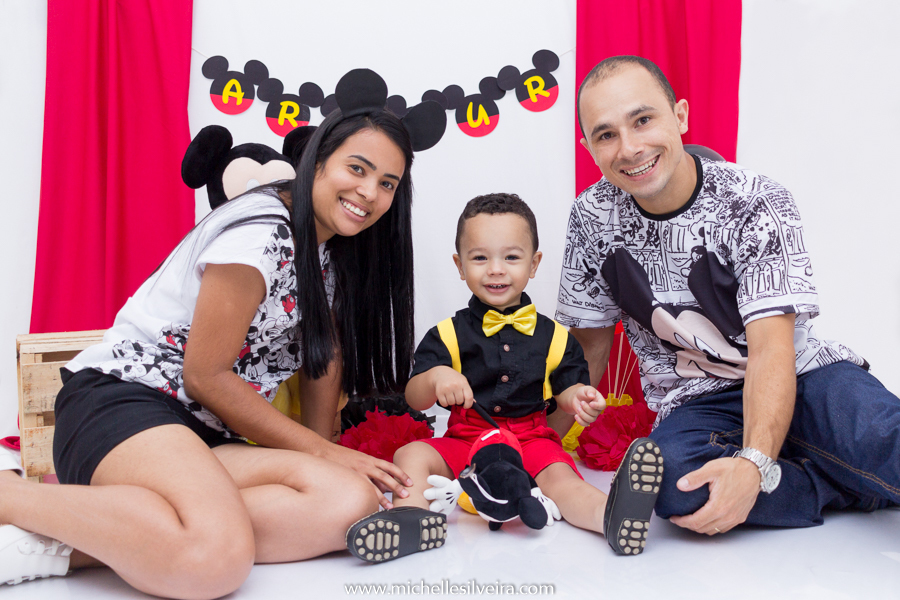ensaio fotografico infantil tema mickey mouse - arthur 2 anos - em diadema - michellesilveirafotografia