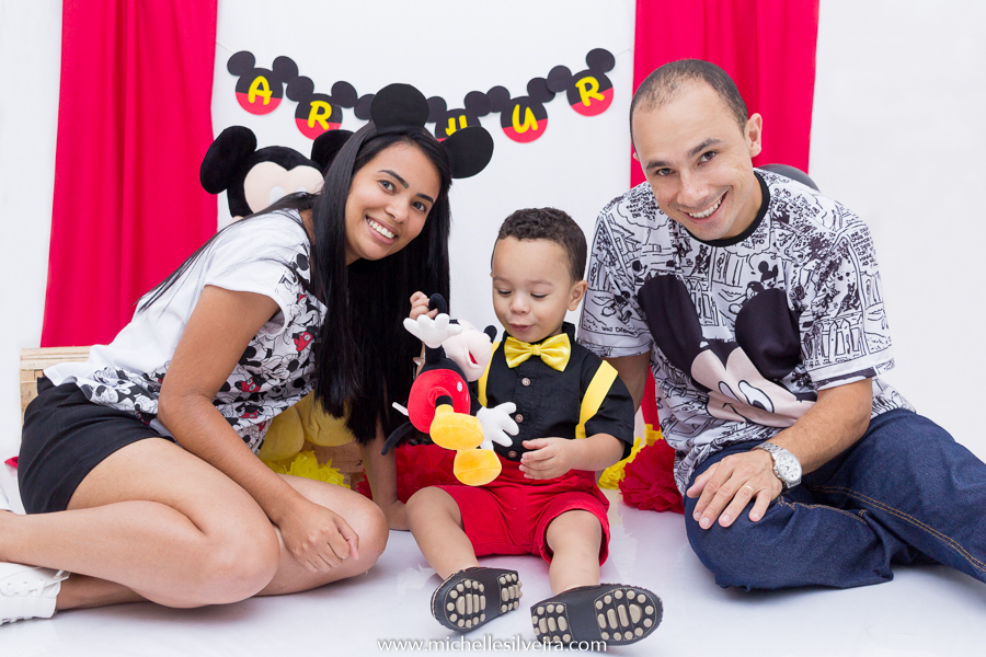 ensaio fotografico infantil tema mickey mouse - arthur 2 anos - em diadema - michellesilveirafotografia