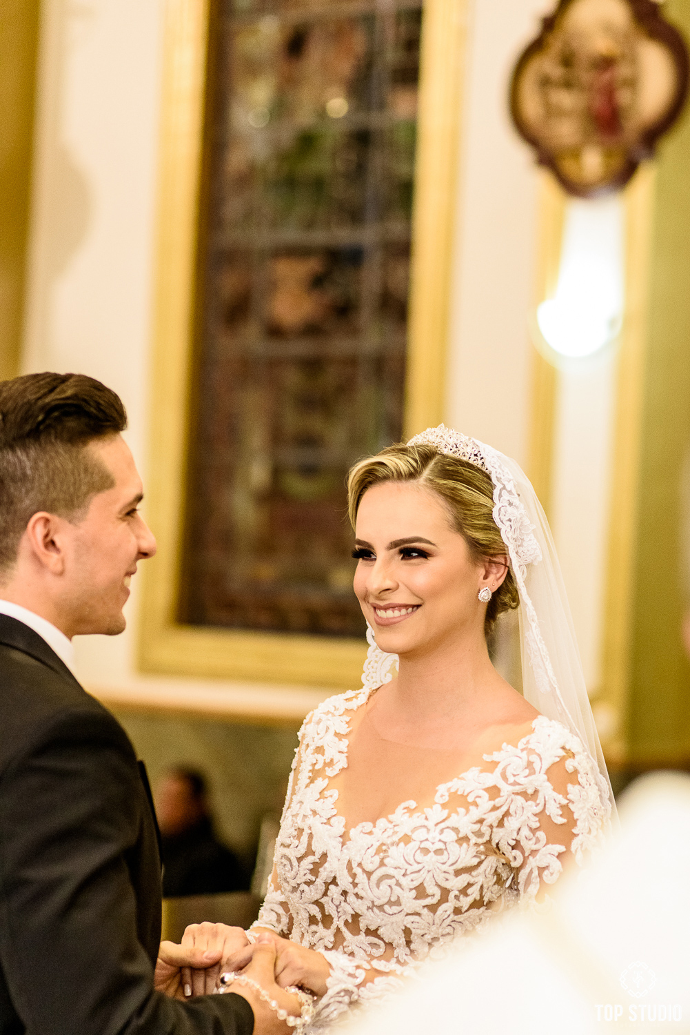 Fotografia casamento Viviany e Higor Paroquia são Jose.