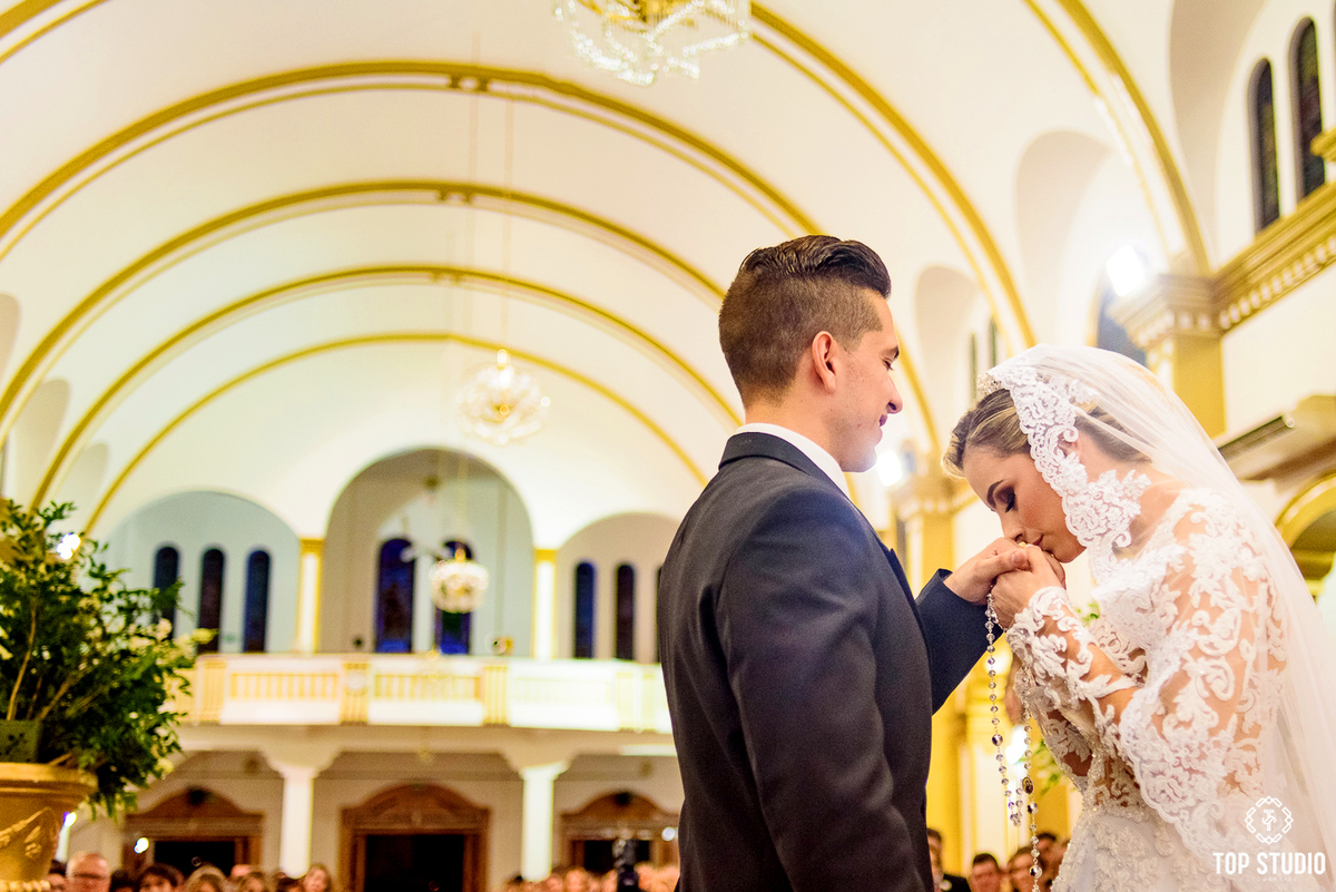 Fotografia casamento Viviany e Higor Paroquia são Jose.