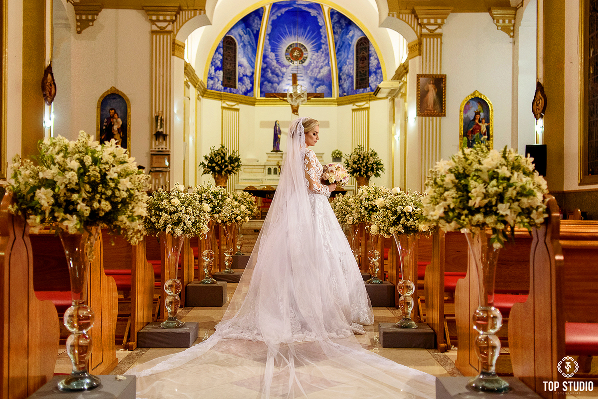 Fotografia casamento Viviany e Higor Paroquia são Jose.