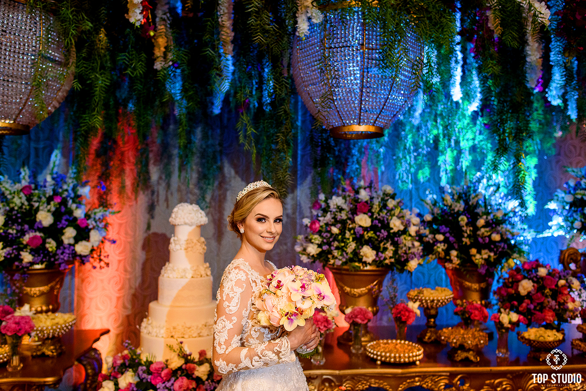 Decoração ricardo malta - Z Garden Buffet - Vestido noiva La Mer 