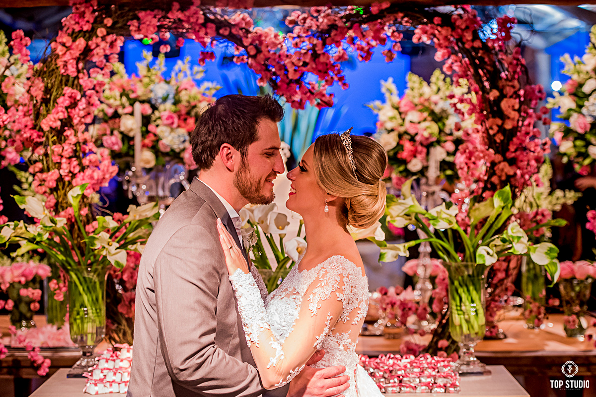 Decoração de casamento coração