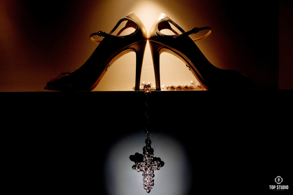 detalhes em um casamento.