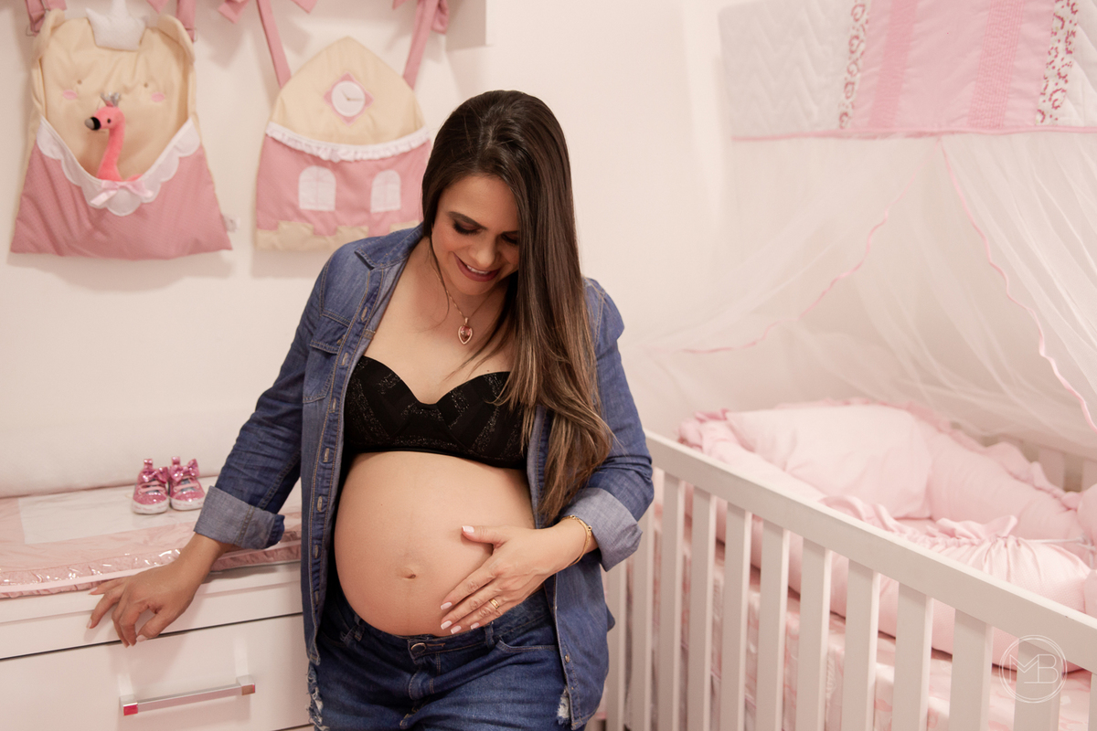 Ensaio Gestante - A doce espera pela Melissa