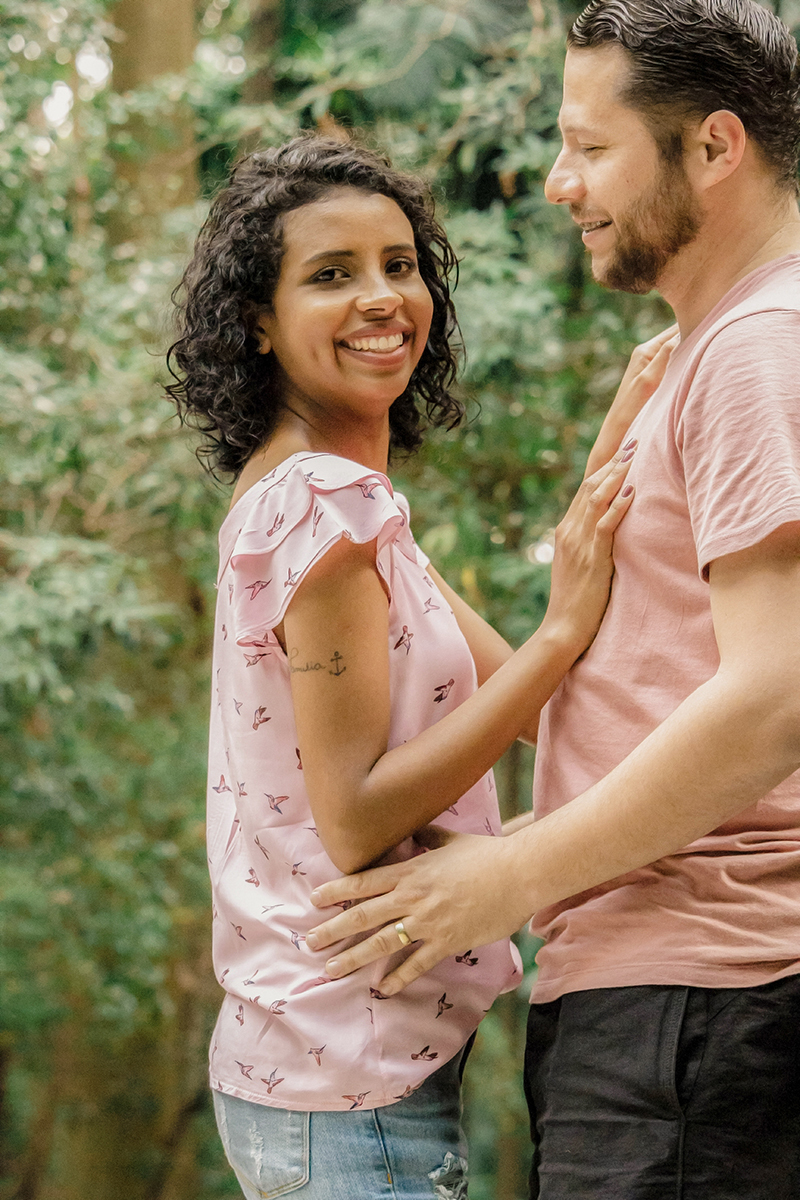 Ensaio de casal no Parque Trianon em São Paulo/SP