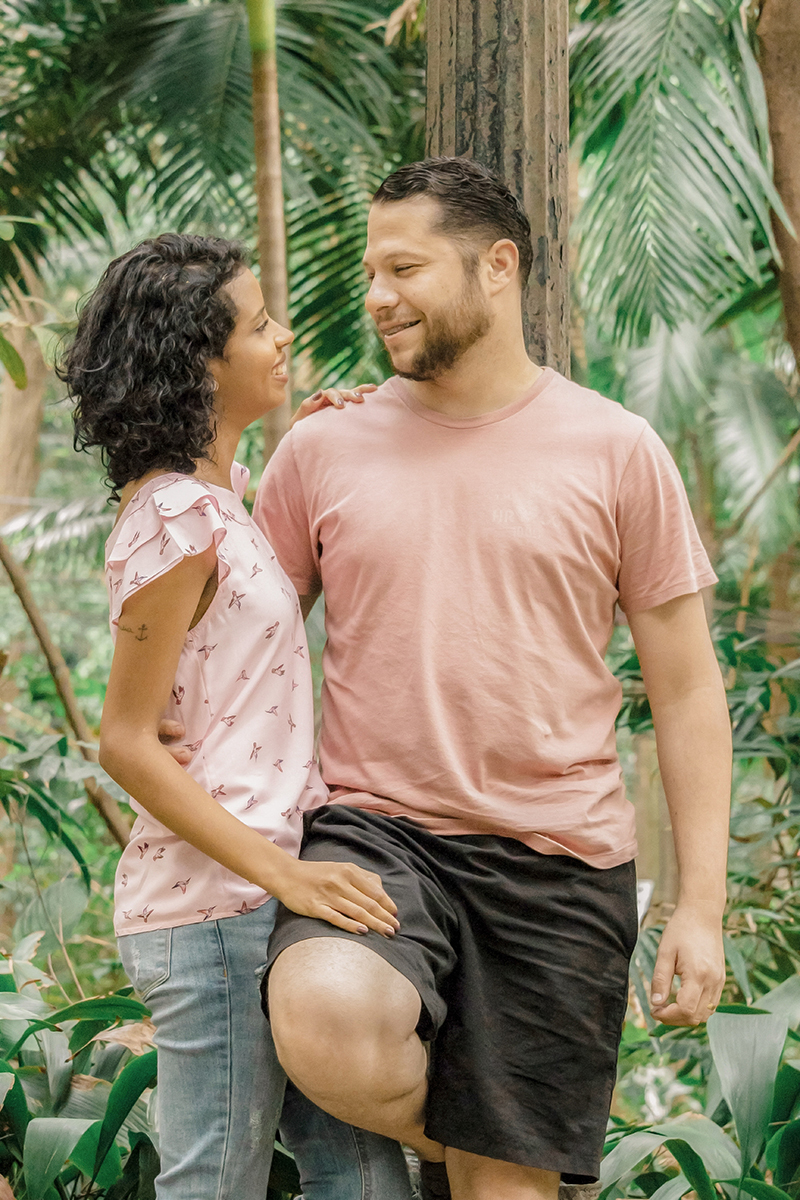 Ensaio de casal no Parque Trianon em São Paulo/SP