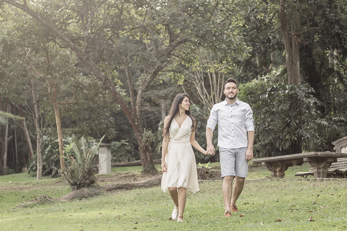 Ensaio de casal no Jardim Botânico em São Paulo/SP
