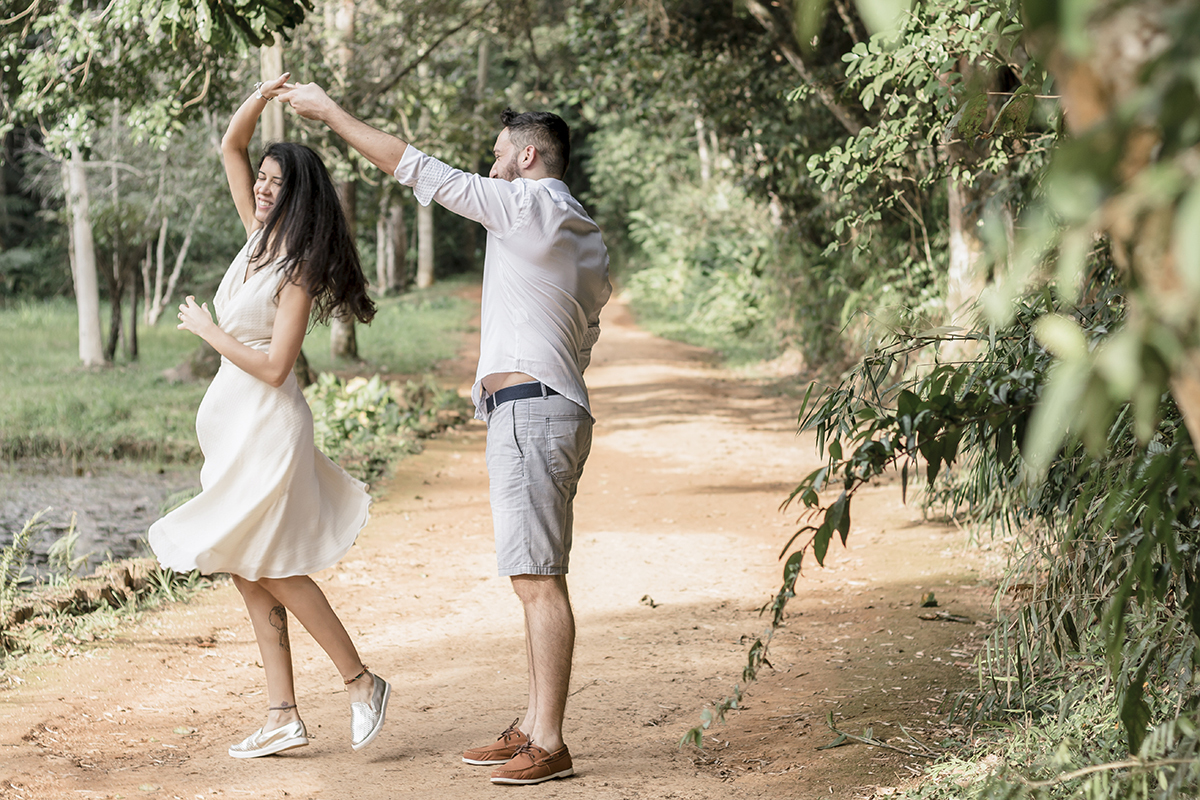 Ensaio de casal no Jardim Botânico em São Paulo/SP