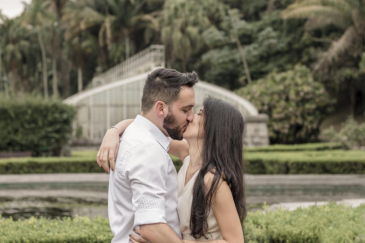 Ensaio de casal no Jardim Botânico em São Paulo/SP