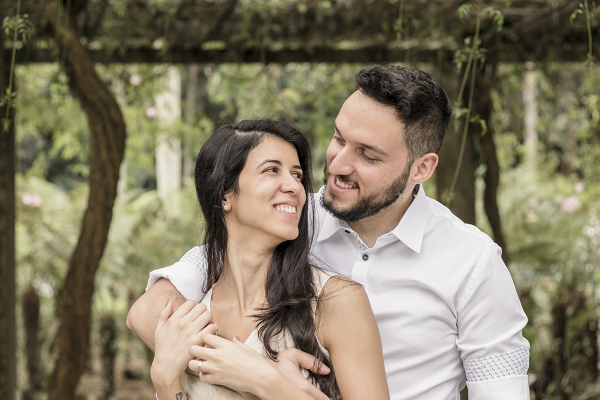 Ensaio de casal no Jardim Botânico em São Paulo/SP
