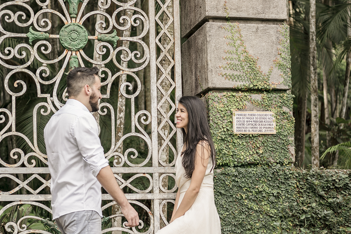 Ensaio de casal no Jardim Botânico em São Paulo/SP