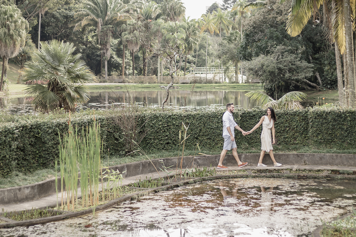 Ensaio de casal no Jardim Botânico em São Paulo/SP