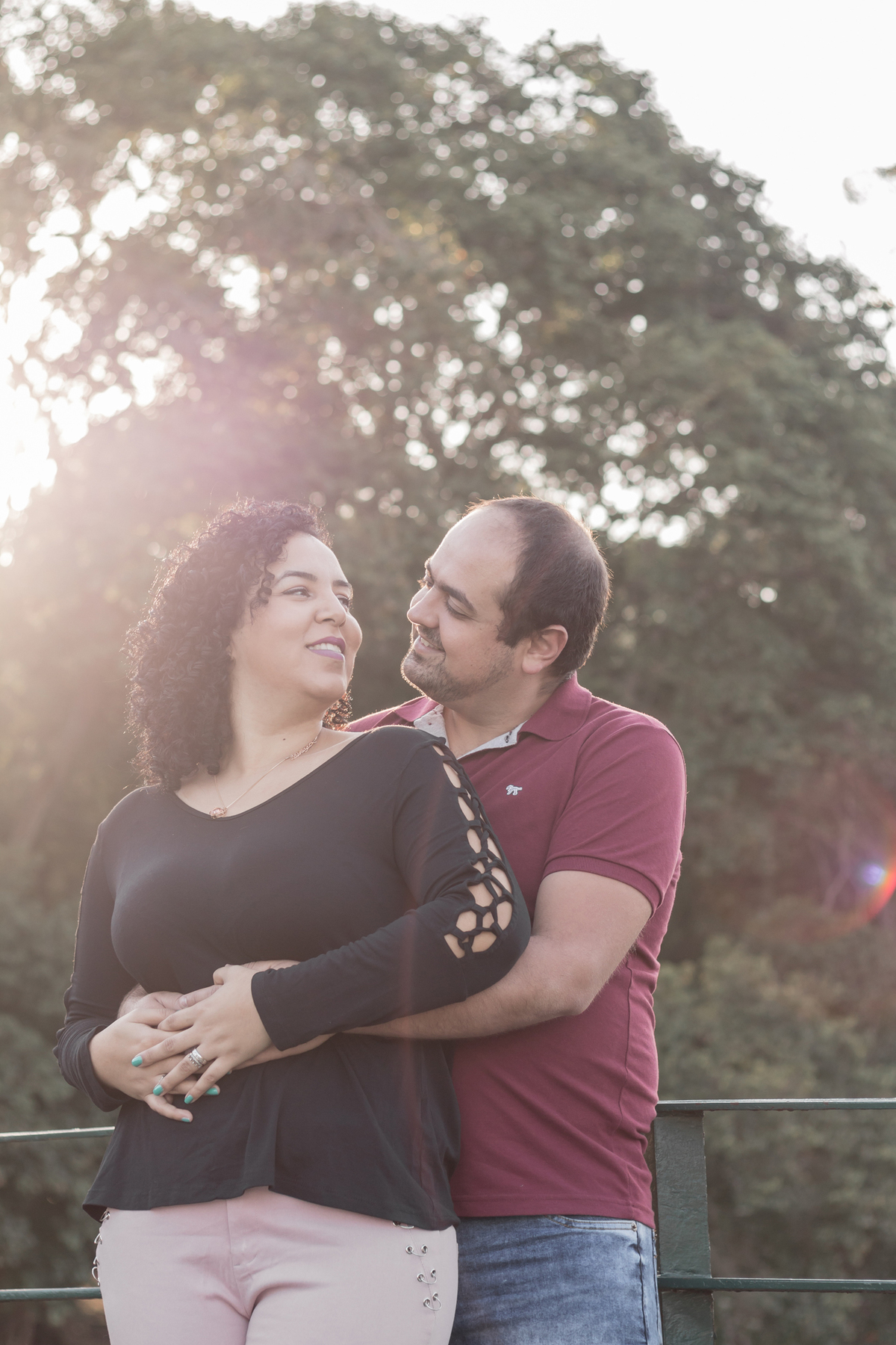 Ensaio de casal no Parque Ibirapuera em São Paulo/SP