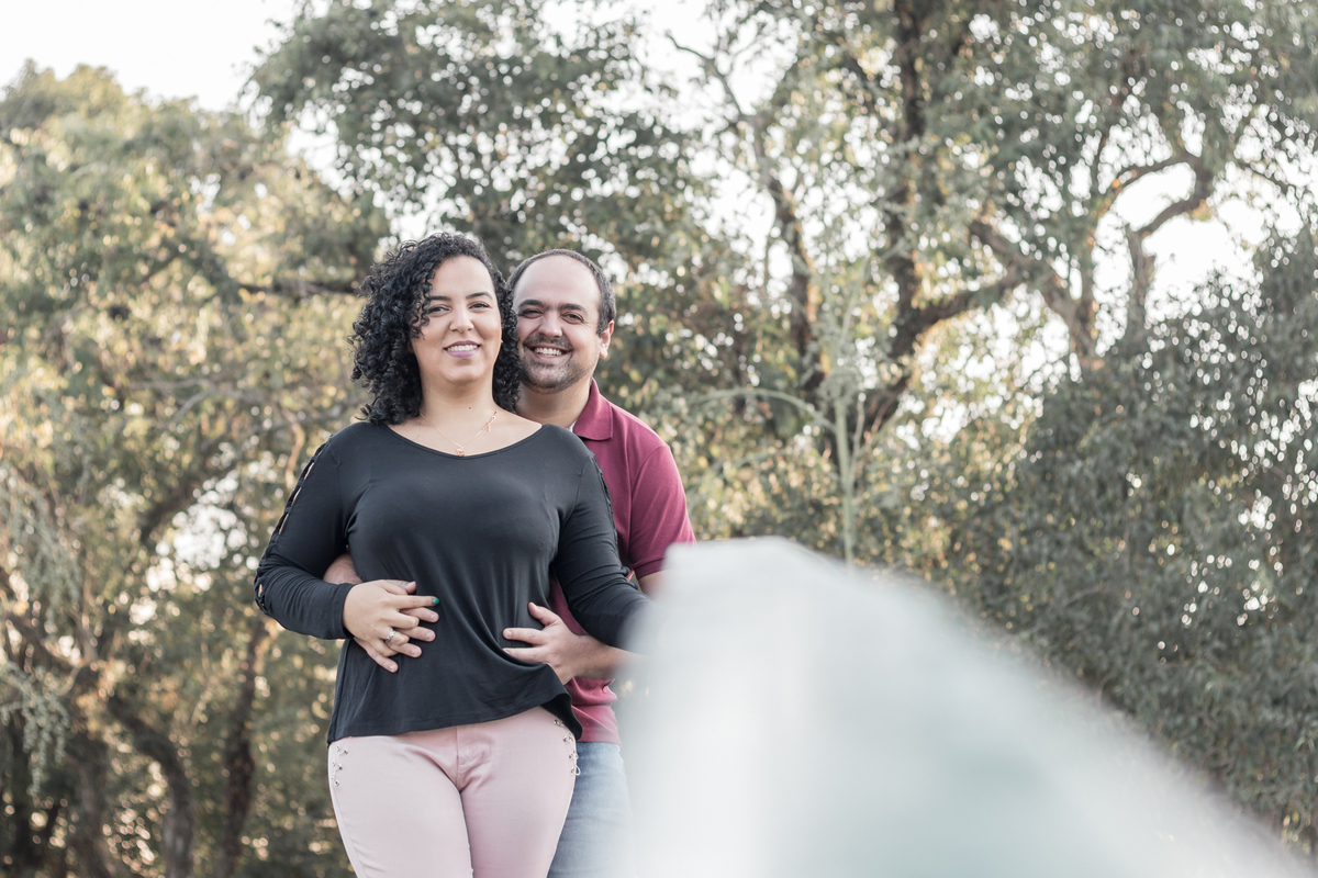 Ensaio de casal no Parque Ibirapuera em São Paulo/SP