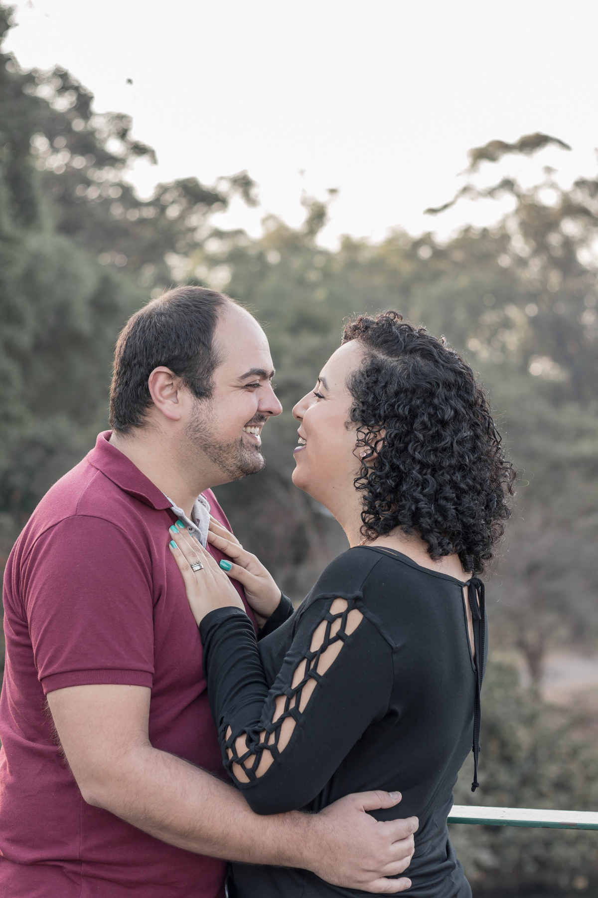 Ensaio de casal no Parque Ibirapuera em São Paulo/SP