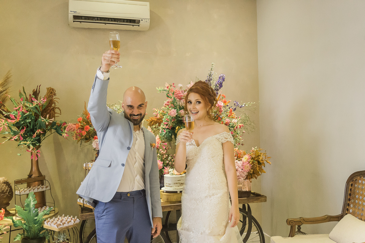 Casamento Mini Wedding da Nayara e Luiz no Casinha Le Julie em São Paulo/SP