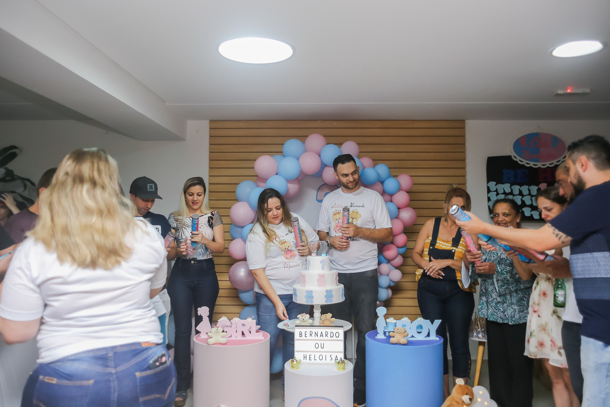 Chá revelação do Bernardo e Heloisa, realizado em São Caetano - SP