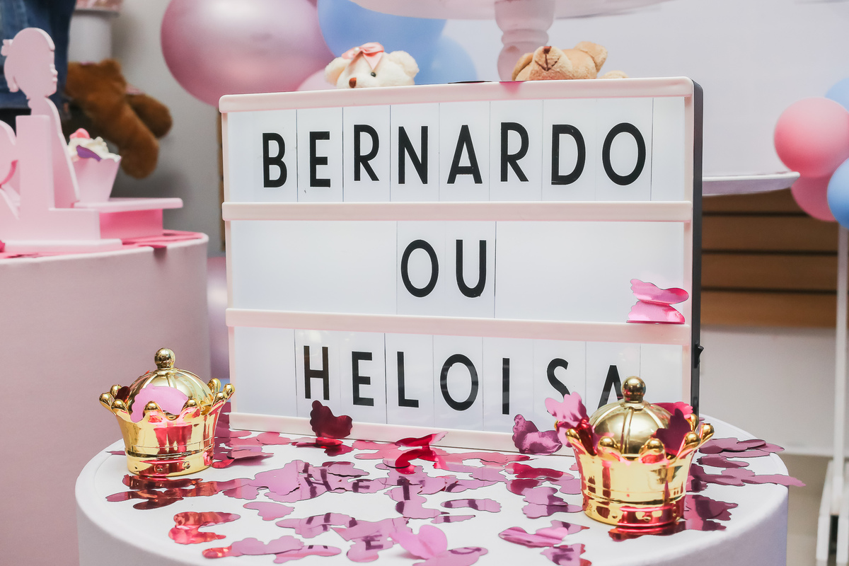 Chá revelação do Bernardo e Heloisa, realizado em São Caetano - SP