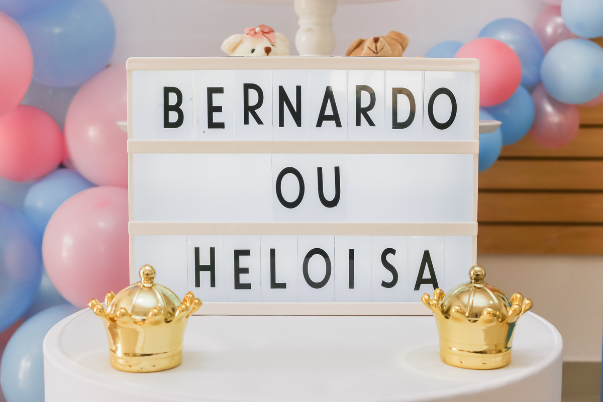 Chá revelação do Bernardo e Heloisa, realizado em São Caetano - SP