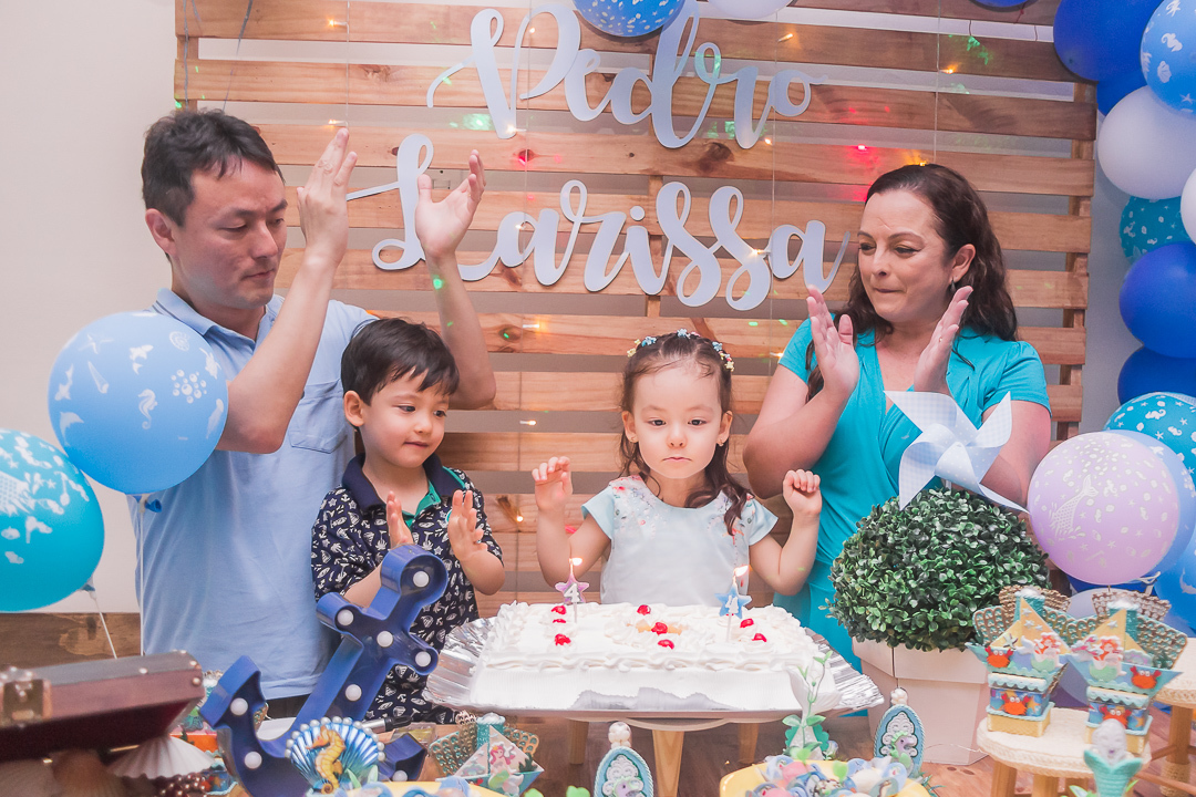 Aniversário infantil de 4 anos dos gêmeos Pedro e Larissa, Buffet Trelelê, Mooca - São Paulo/SP