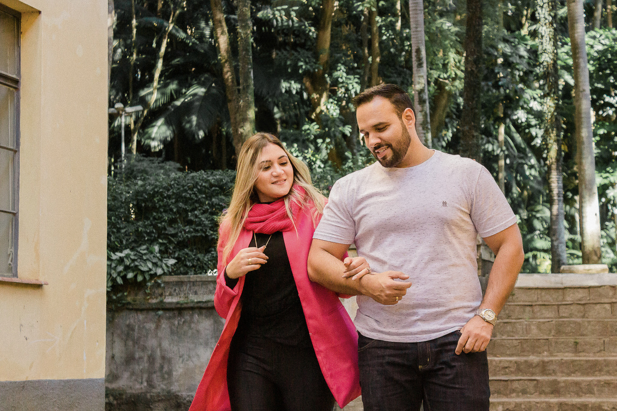 Pré-wedding no Parque da Água Branca em São Paulo/SP