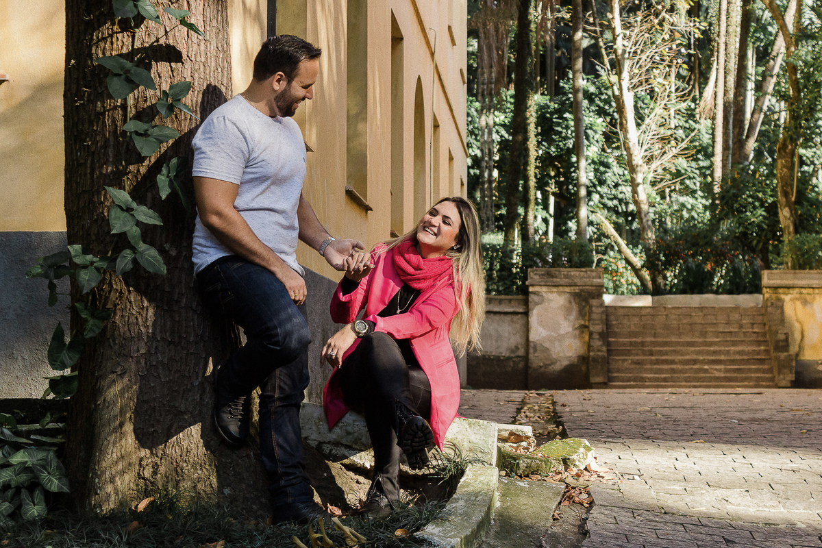 Pré-wedding no Parque da Água Branca em São Paulo/SP