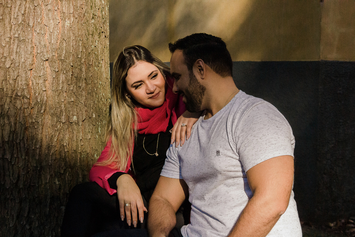 Pré-wedding no Parque da Água Branca em São Paulo/SP
