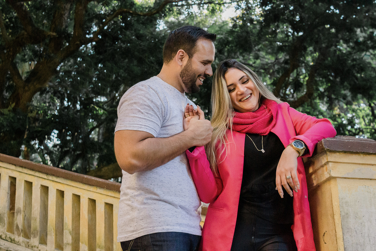 Pré-wedding no Parque da Água Branca em São Paulo/SP