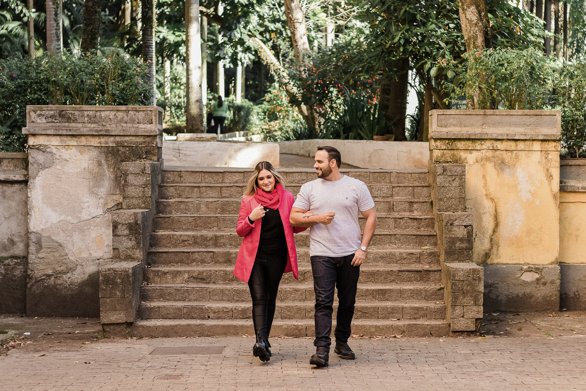Pré-wedding no Parque da Água Branca em São Paulo/SP
