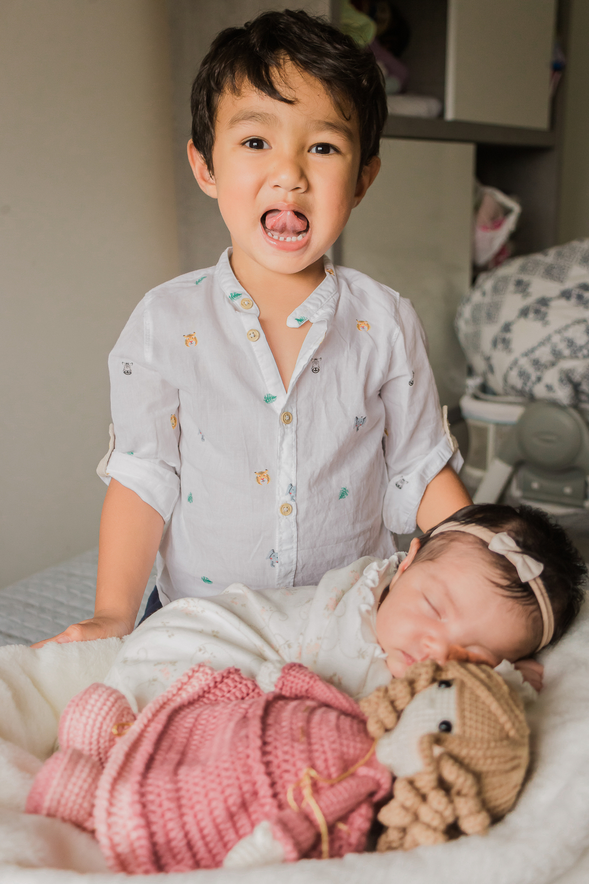 Ensaio Newborn lifestyle da Kaleya , realizado em São Paulo/SP
