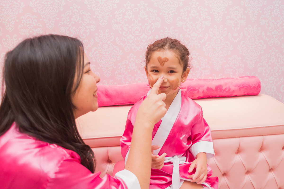 Aniversário infantil de 4 anos da Belinha, Spa Day no Pink Party em São Paulo/SP