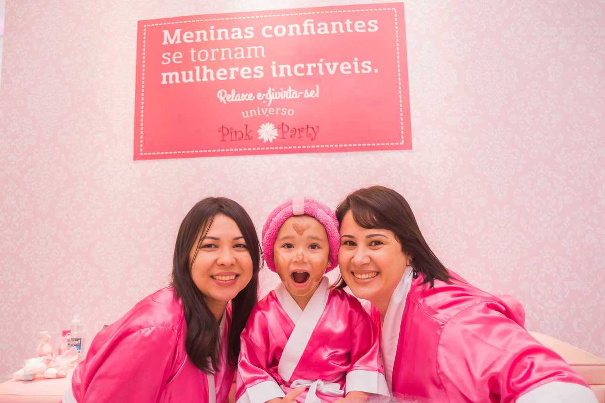 Aniversário infantil de 4 anos da Belinha, Spa Day no Pink Party em São Paulo/SP