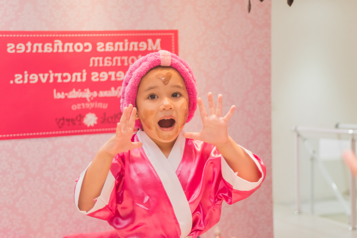 Aniversário infantil de 4 anos da Belinha, Spa Day no Pink Party em São Paulo/SP
