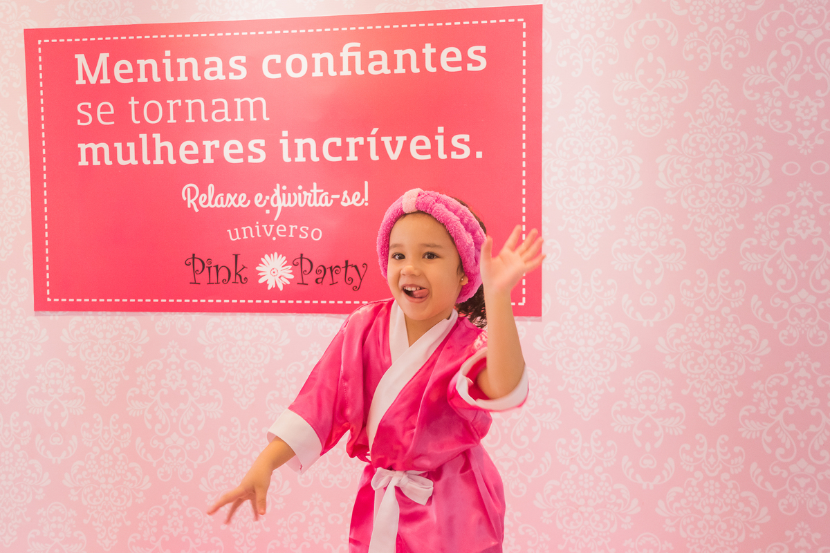 Aniversário infantil de 4 anos da Belinha, Spa Day no Pink Party em São Paulo/SP