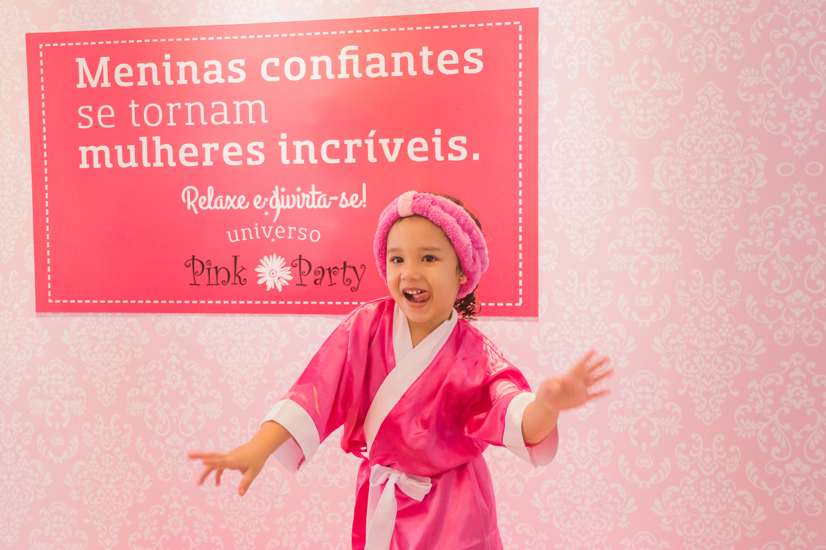 Aniversário infantil de 4 anos da Belinha, Spa Day no Pink Party em São Paulo/SP