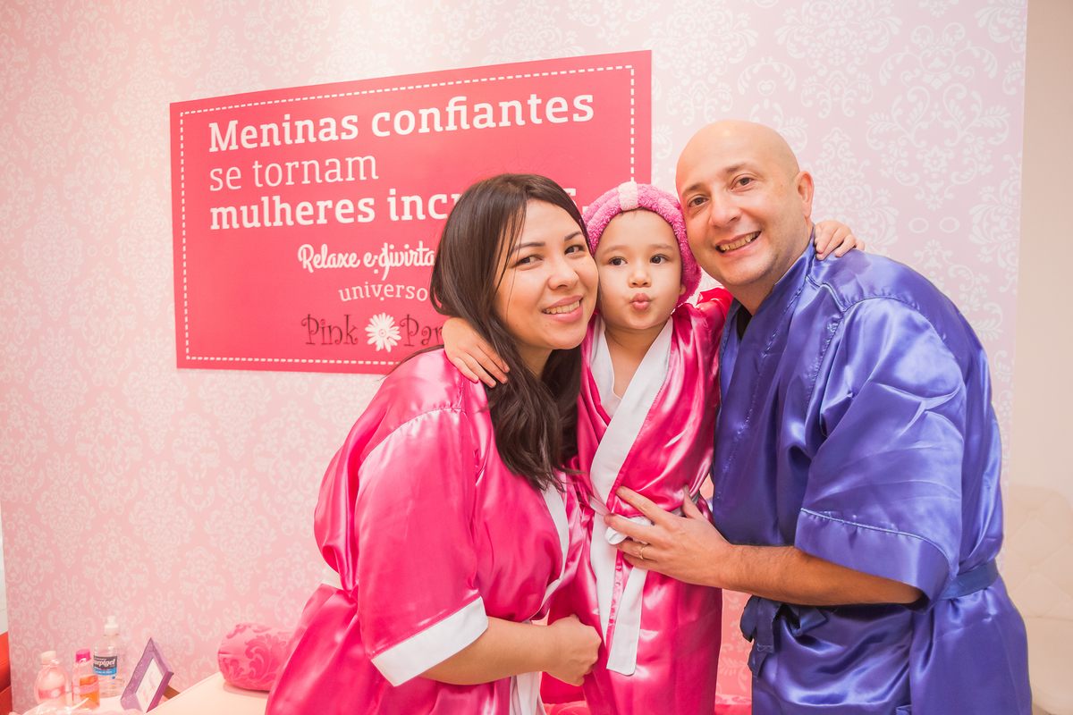Aniversário infantil de 4 anos da Belinha, Spa Day no Pink Party em São Paulo/SP