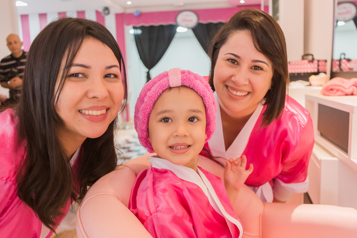 Aniversário infantil de 4 anos da Belinha, Spa Day no Pink Party em São Paulo/SP