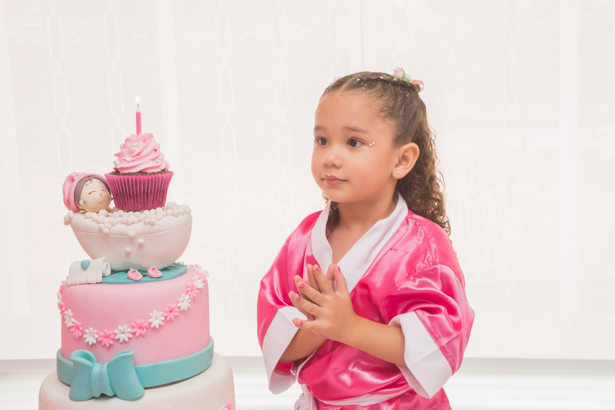 Aniversário infantil de 4 anos da Belinha, Spa Day no Pink Party em São Paulo/SP