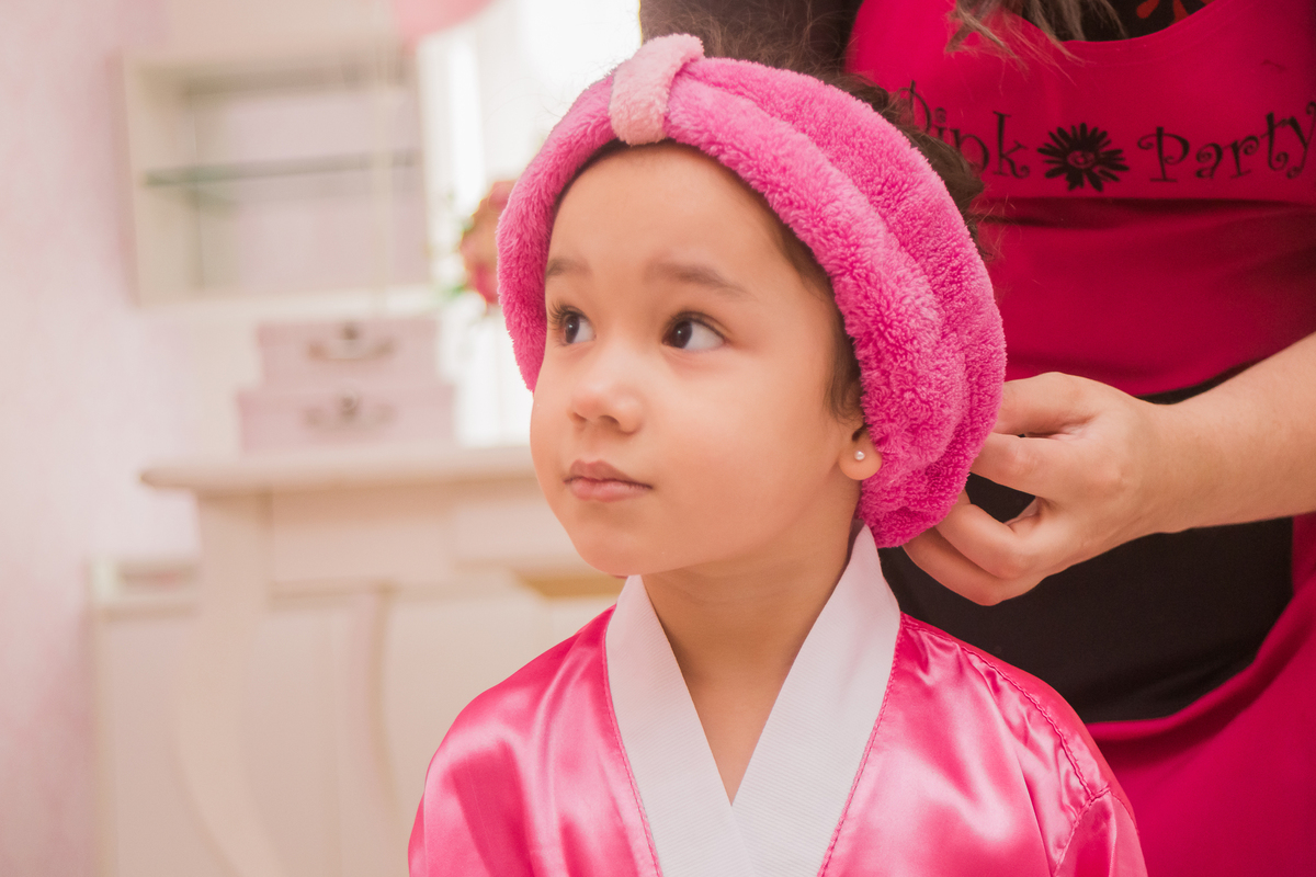 Aniversário infantil de 4 anos da Belinha, Spa Day no Pink Party em São Paulo/SP